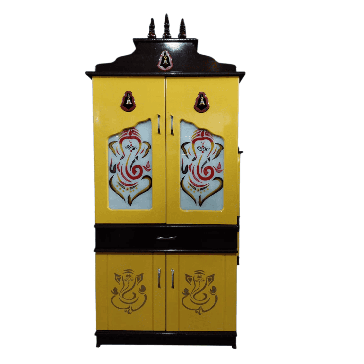 POOJA STAND GLASS DOOR