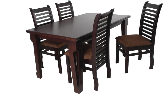 OVEL GLASS TABLE SET