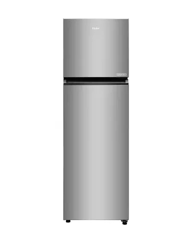 HAIER 2 STAR 268L FROST FREE DOUBLE DOOR REFRIGERATOR FLAT DOOR NICKEL STEEL ( HRF-3182IBNSA-P )