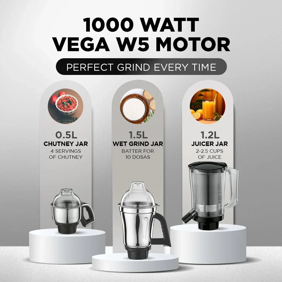 PREETHI ZODIAC 2.0 1000W MIXER GRINDER