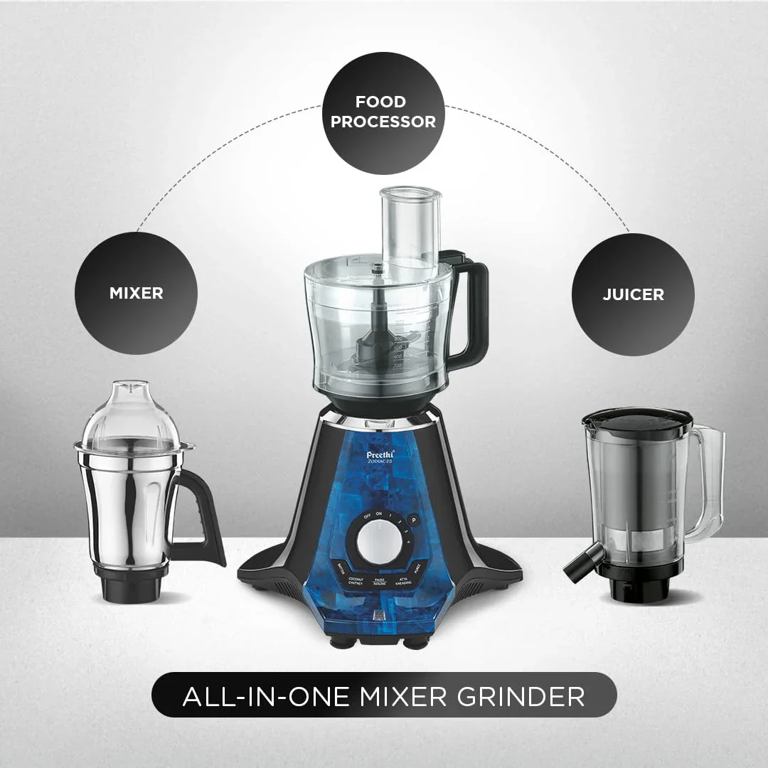 PREETHI ZODIAC 2.0 1000W MIXER GRINDER