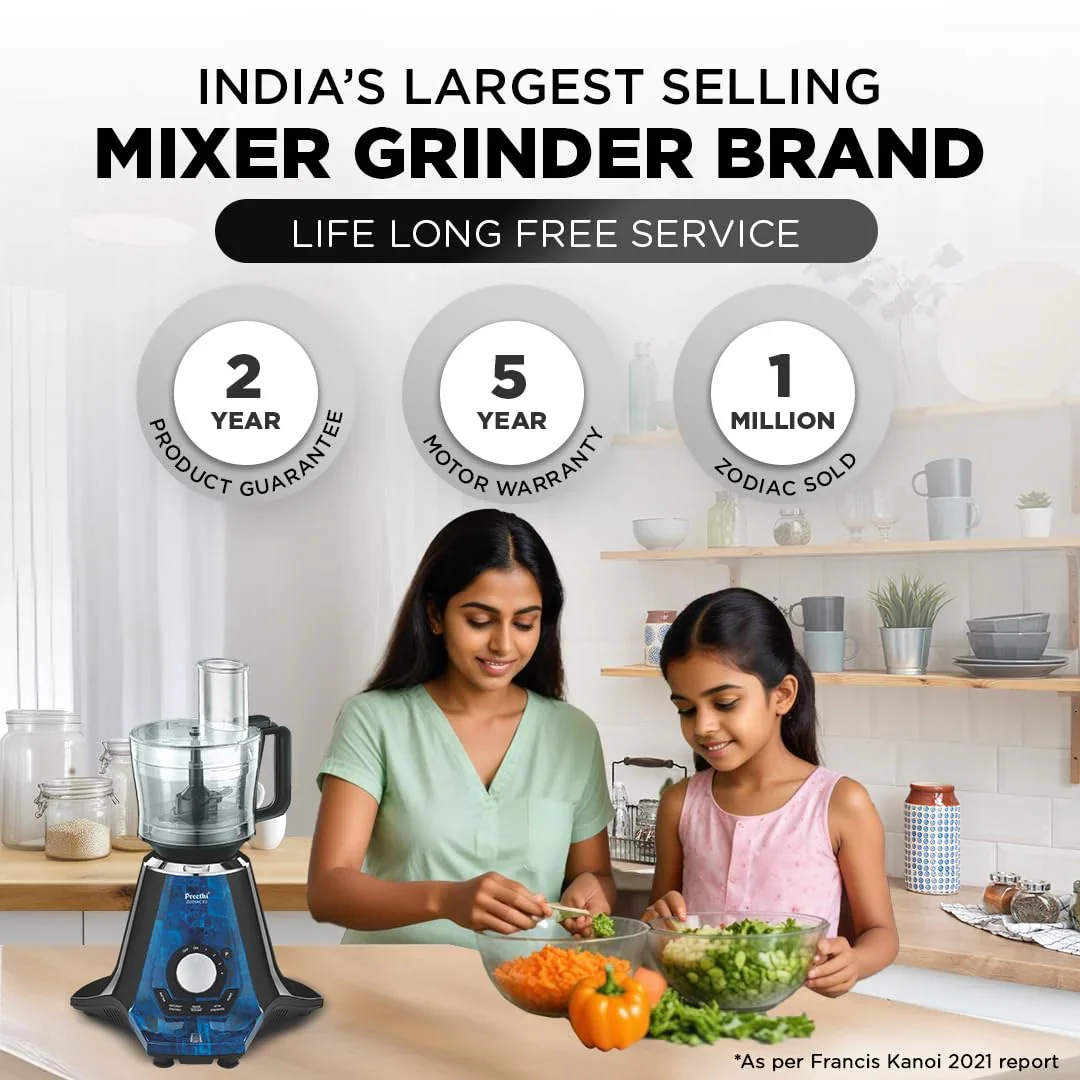 PREETHI ZODIAC 2.0 1000W MIXER GRINDER