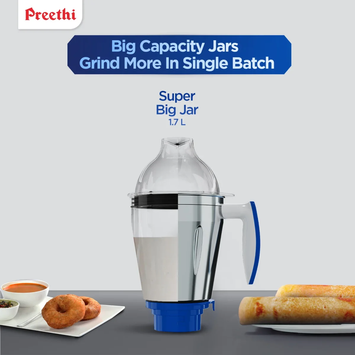 PREETHI BLUE LEAF PLATINUM 5.0 MIXER GRINDER