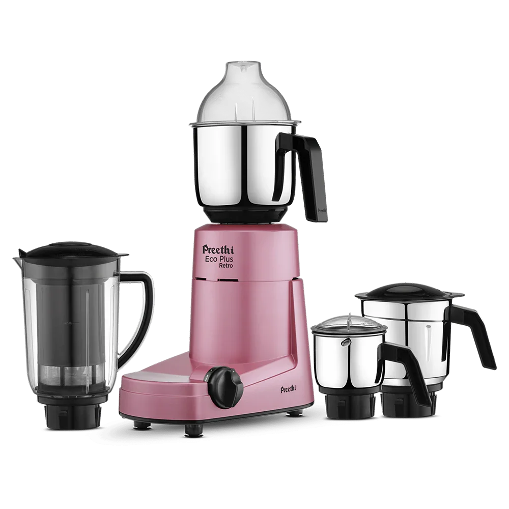PREETHI ECO PLUS RETRO RED 550W MIXER GRINDER