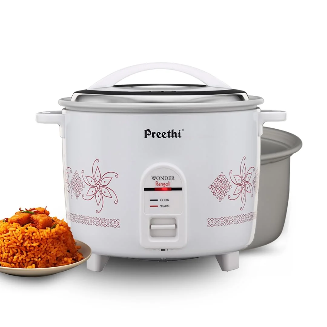 PREETHI ELECTRIC RICE COOKER 320 [ WHITE 1.8 Litre ]