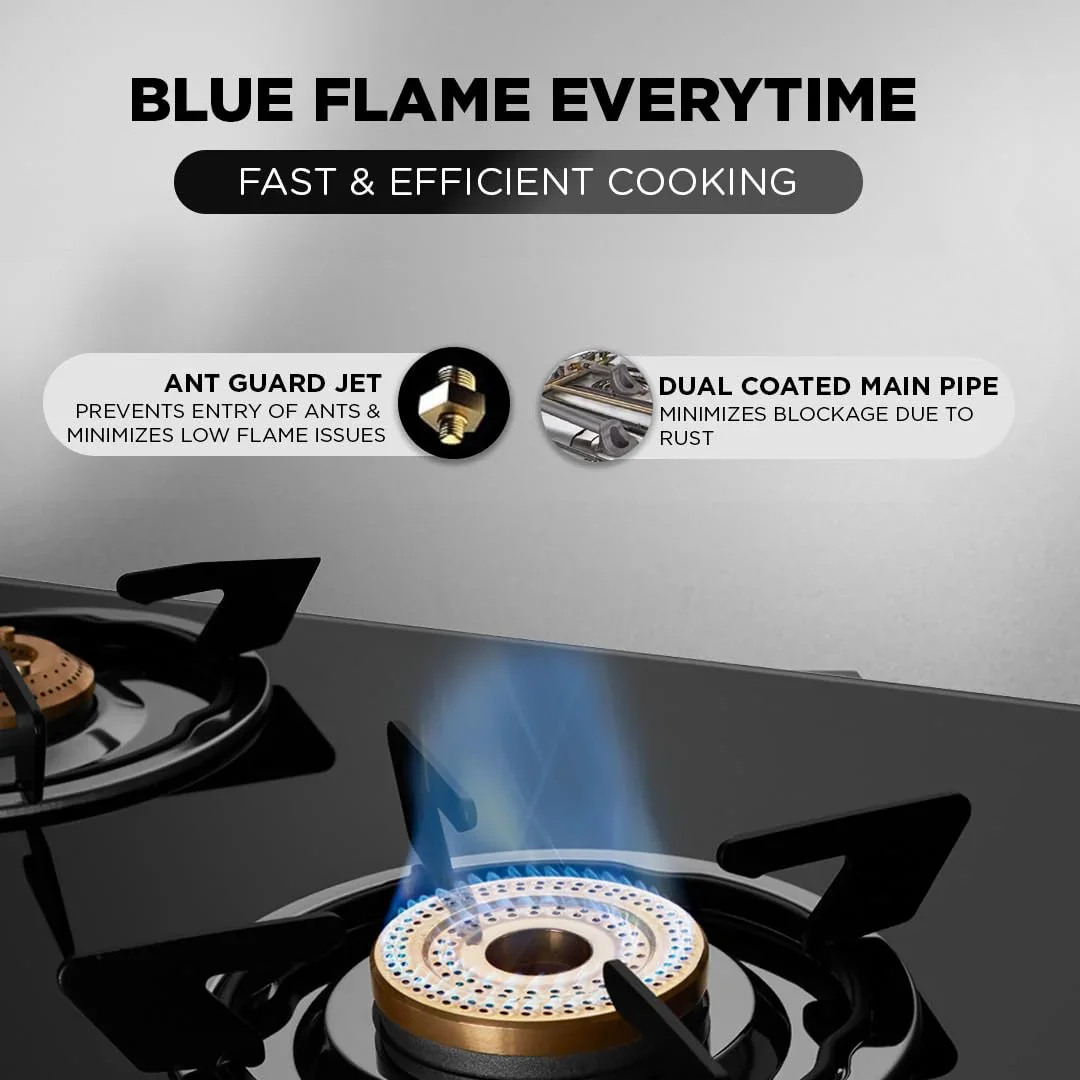 PREETHI SPARKLE POWER DUO 3 BURNER GAS STOVE