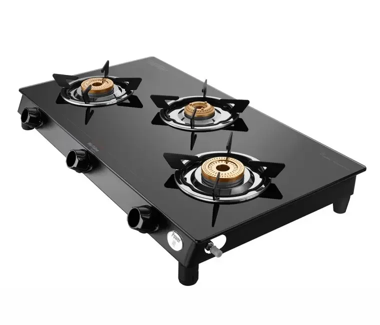 PREETHI SPARKLE POWER DUO 3 BURNER GAS STOVE