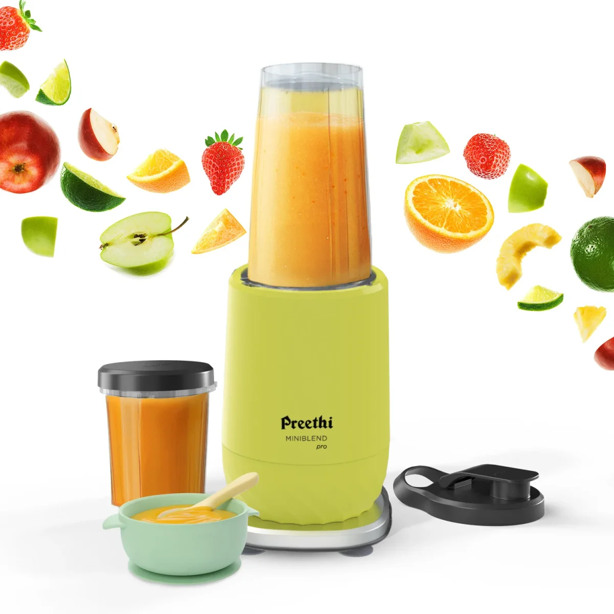 PREETHI-MINIBLEND PRO 300W JUICER AND BLENDER - 2 JARS (1 BLENDER + 1 GRINDER)